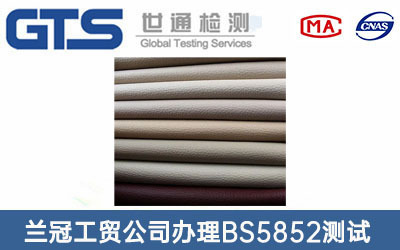 沙發(fā)皮料BS5852測試